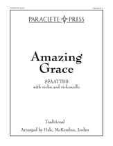 Amazing Grace SSAATTBB choral sheet music cover